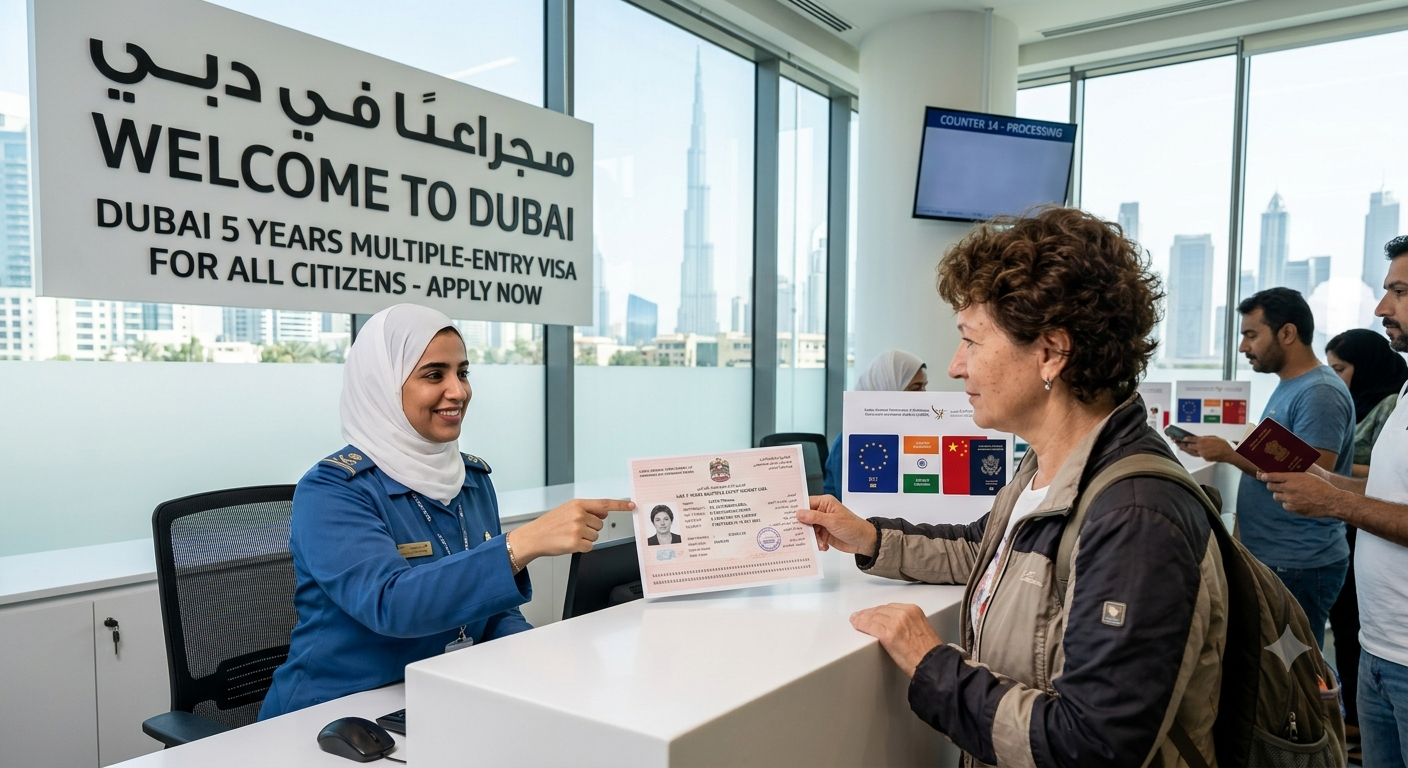Dubai 5 Years multiple Tourist/Business visa for All citizens